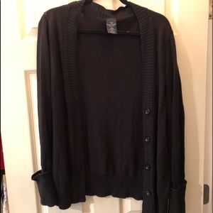 Black cardigan